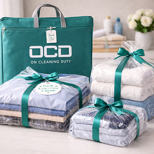 Woman Holding Clothes